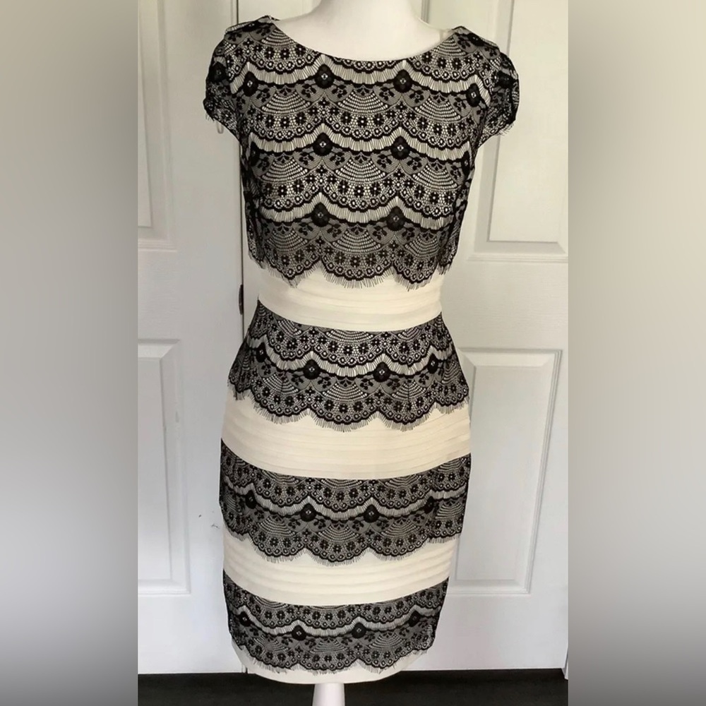Black and White Lace Dress